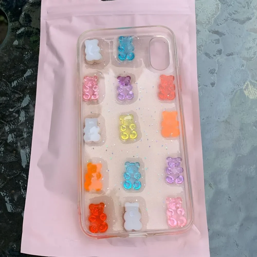 Custom iPhone X/XS silicone gummy bear case